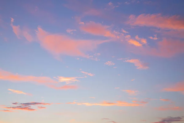Закат Синего Розового Оранжевого Неба — стоковое фото