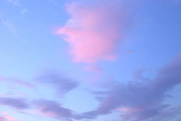 Закат Синего Розового Оранжевого Неба — стоковое фото