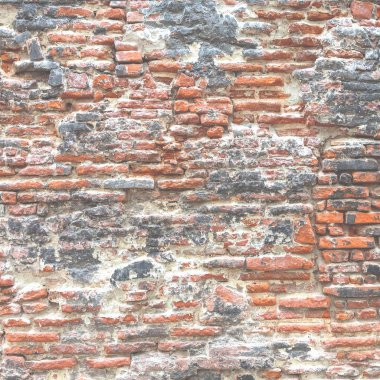 Siyah ve turuncu tuğla doku.