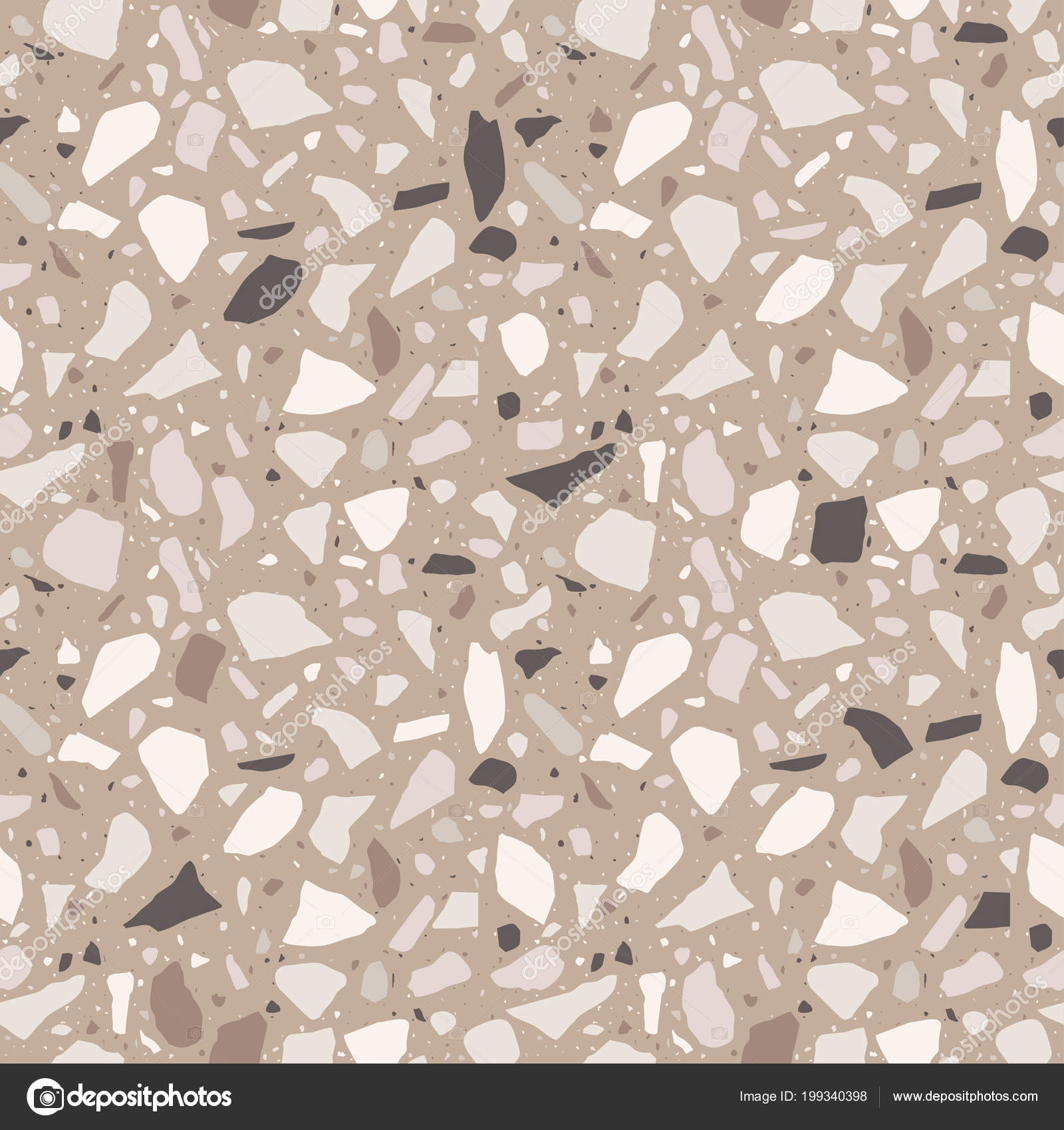 Download Terrazzo Seamless Pattern Tile Pebbles Stone Abstract Texture Background Wrapping Vector Image By C Parmenow Vector Stock 199340398