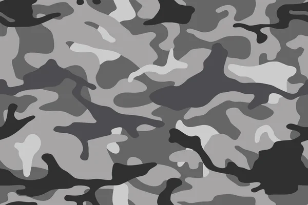 Kamouflage Mönster Bakgrund Sömlös Vektorillustration Klassiska Klädstil Maskering Camo Upprepad — Stock vektor