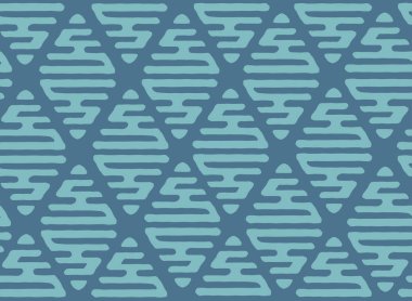 Duvar kağıdı süsleme rhombus desenle. Vektör el çizim sorunsuz doku, geometrik arka plan illüstrasyon.