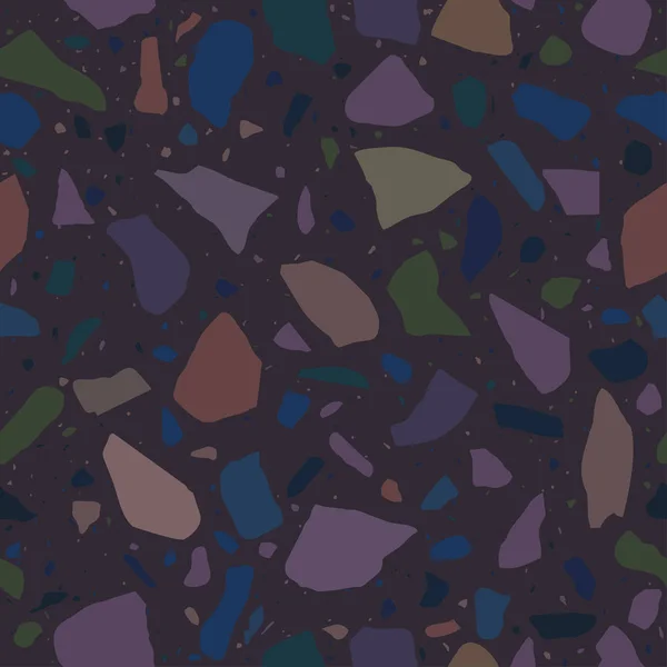 纹理梯形地板 抛光卵石瓷砖 摘要模式 矢量背景 — 图库矢量图片