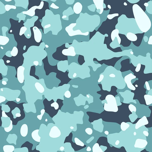 Camouflage Pattern Background Seamless Vector Illustration Classic Military Clothing Style — Stock Vector
