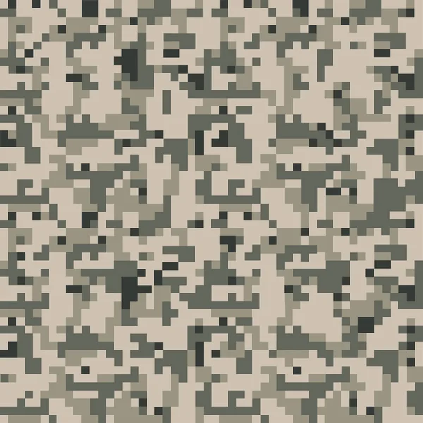 Pixel Camo Baggrund Problemfri Camouflage Mønster Militær Struktur Grå Farve – Stock-vektor