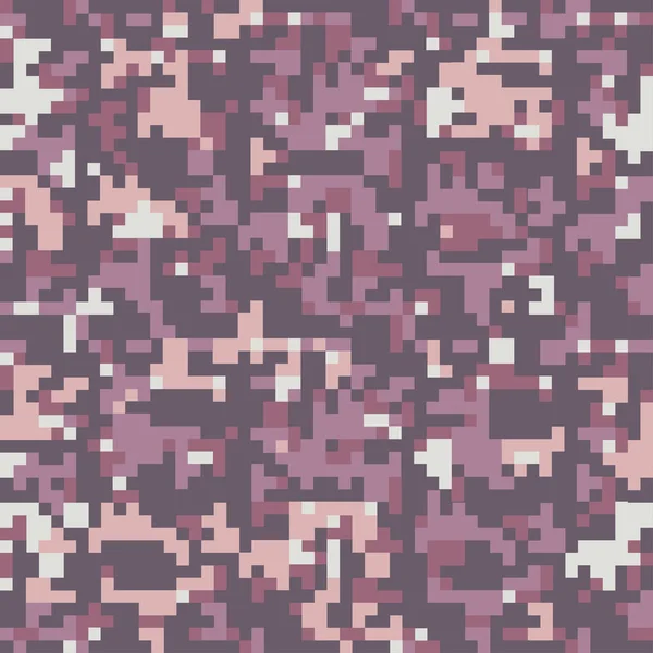 Digital Urban Camo Naadloze Textuur Camouflage Patroon Kastanjebruine Kleuren Modieuze — Stockvector