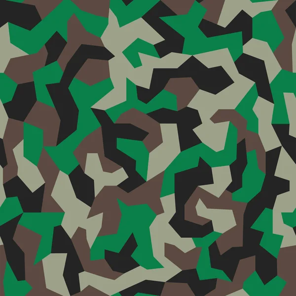 Camuflaje Geométrico Patrón Sin Costuras Fondo Abstracto Militar Camuflaje Caza — Archivo Imágenes Vectoriales