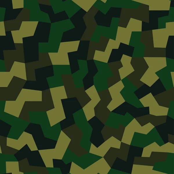 Geometrisk Camouflage Mønster Baggrund Problemfri Vektor Illustration Urban Tøj Stil – Stock-vektor