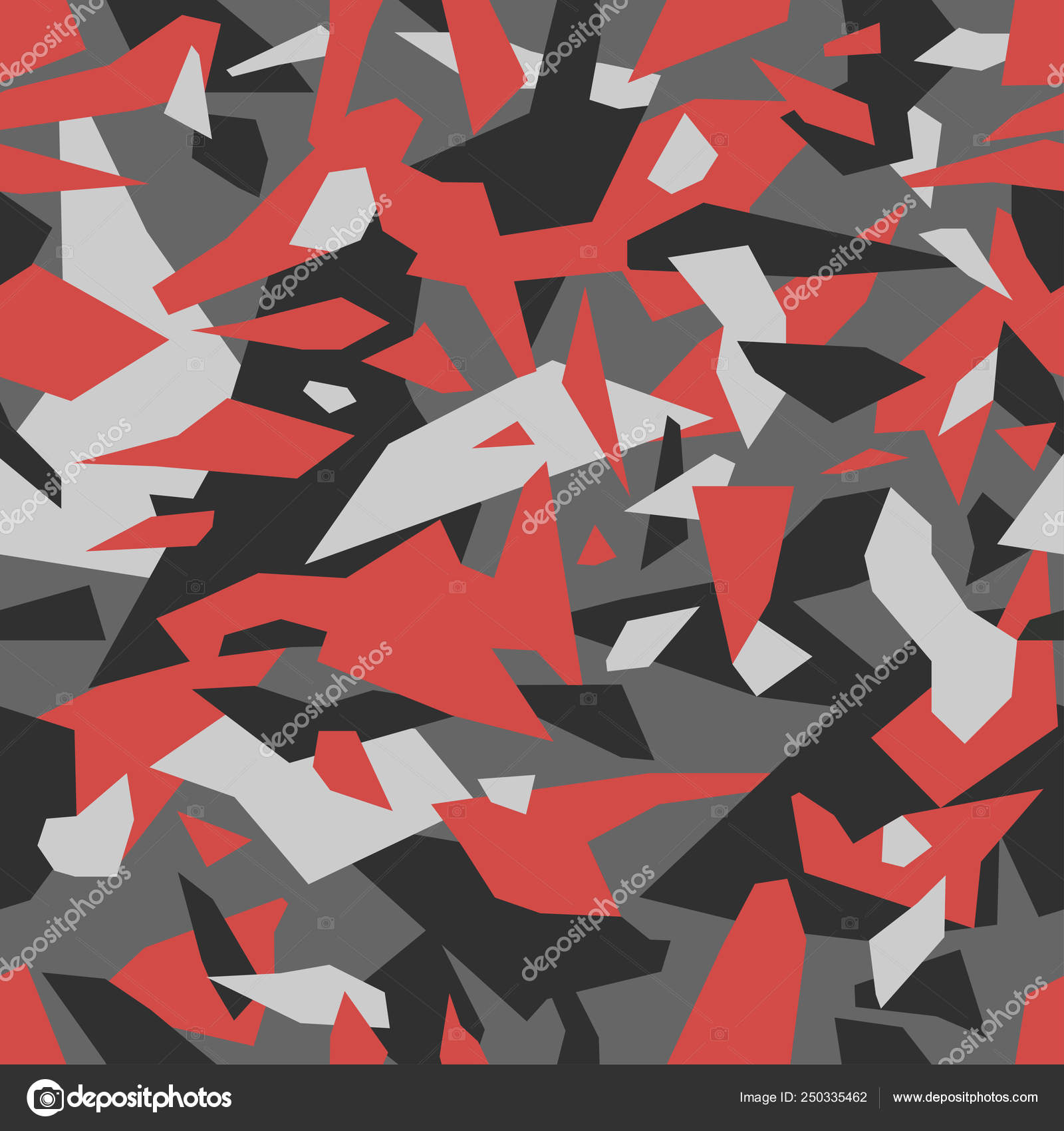 Geometric Camouflage Seamless Pattern Urban Military Clothing Style