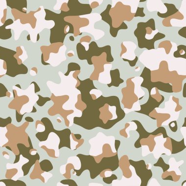 Kamuflaj desen arka plan, sorunsuz vektör doku. Klasik askeri giyim tarzı. Camo tekrar Yazdır maskeleme.