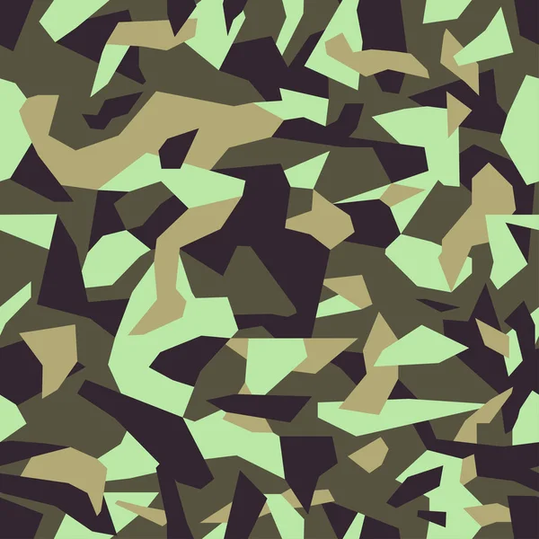 Latar Belakang Gaya Camo Militer Modern Abstrak Kamuflase Geometris Pola - Stok Vektor