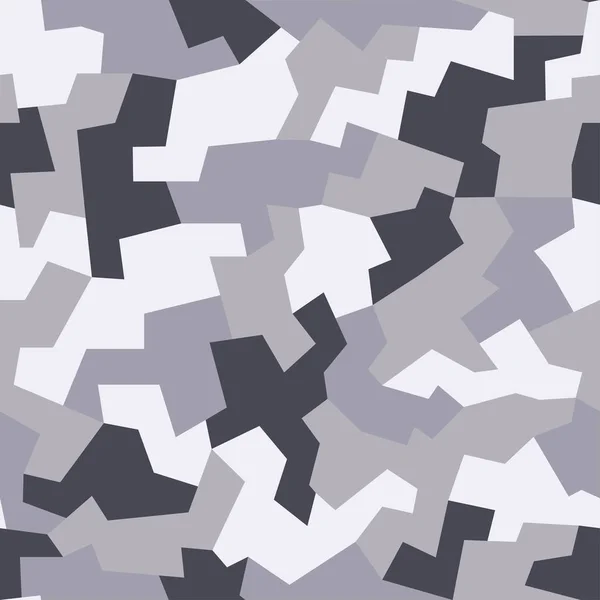 Geometrische Camouflage Patroon Naadloze Achtergrond Stedelijke Kledingstijl Masking Camo Herhalen — Stockvector