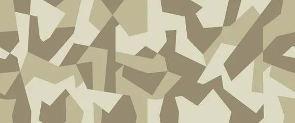 Військовий Безшовний Візерунок Камо Геометричний Камуфляжний Фон Світло Зеленому Бежевому — стоковий вектор