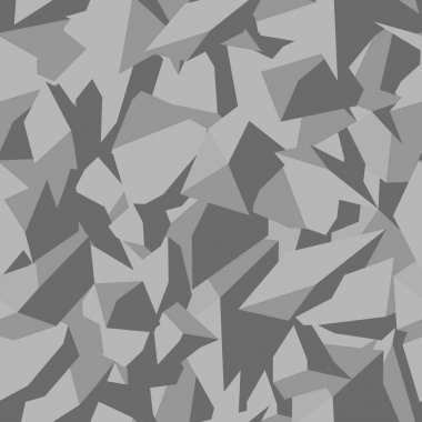 Üst görünümde gri renklerde taş toprak dokusu, kesintisiz arka plan. Mimari ve peyzaj planlarının doldurulacak desen. Kayalar toprak yüzey arazi. Vektör çizimi