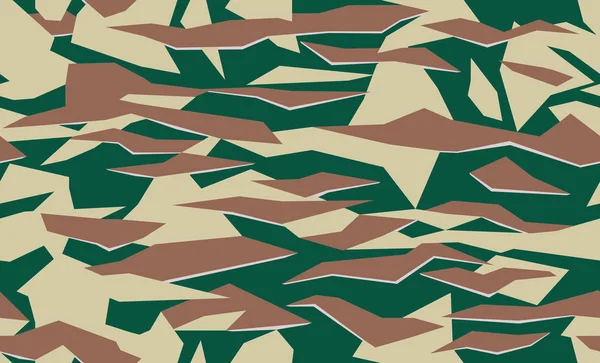 Modèle Camouflage Géométrique Sans Couture Illustration Vectorielle Pour Impression Sur — Image vectorielle