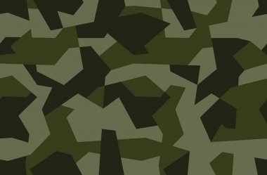 Vektör geometrik kamuflaj kusursuz desen. Tişört için haki tasarım stili. Askeri doku, enkaz şekilleri, resim avlarken kamuflaj giysileri..