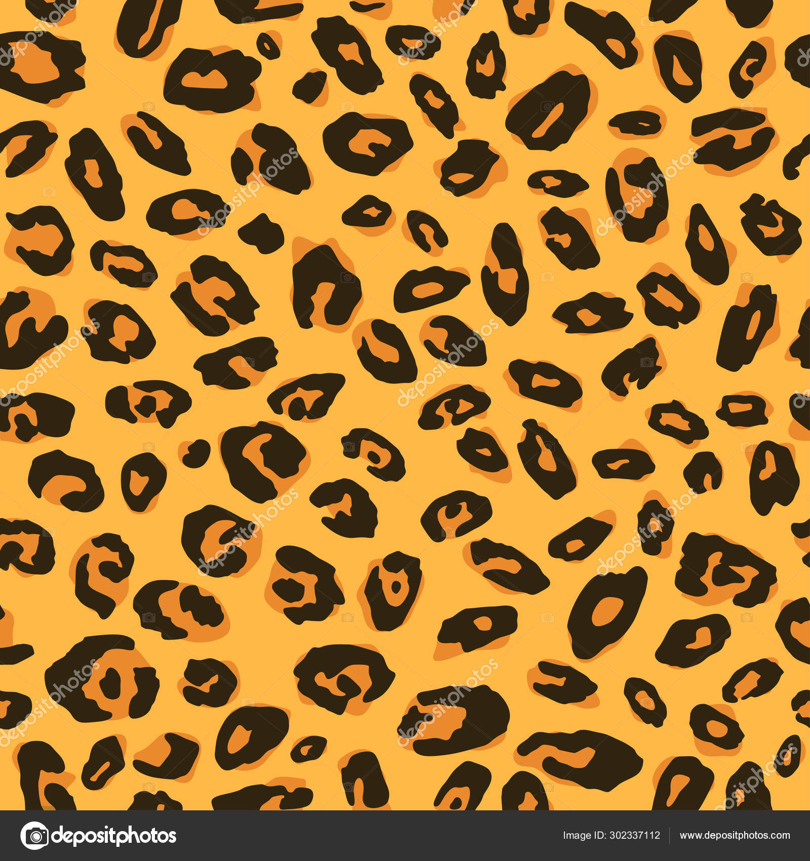Jaguar Leopard Skin Pattern Repeating Seamless Texture Animal Print Textile Vector Image By C Parmenow Vector Stock 302337112