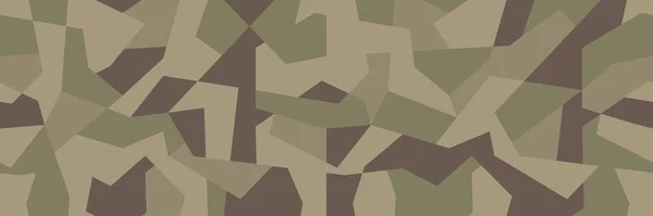 Modèle Camouflage Géométrique Vectoriel Sans Couture Style Design Kaki Pour — Image vectorielle