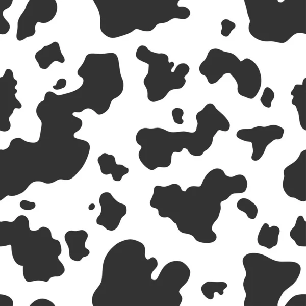 Płynny Wzór Czarno Białych Krów Może Być Stosowany Tapet Wypełniaczy — Wektor stockowy
