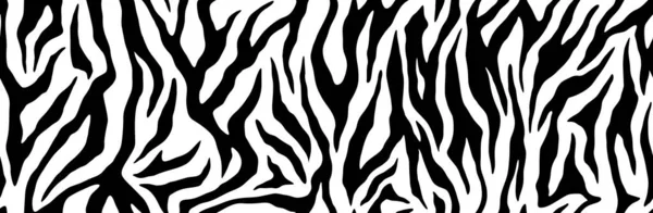 Pelliccia Zebra Che Ripete Consistenza Strisce Pelle Animale Sfondi Giungla — Vettoriale Stock