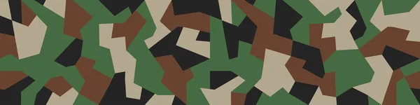 Padrão Sem Emenda Camo Geométrico Abstrato Militar Fundo Camuflagem Caça — Vetor de Stock