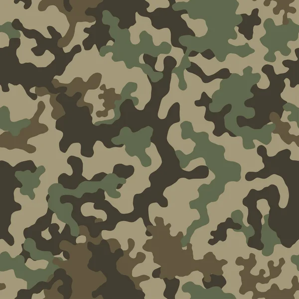 Camuflagem Padrão Fundo Sem Costura Vetor Ilustração Estilo Roupa Clássica — Vetor de Stock