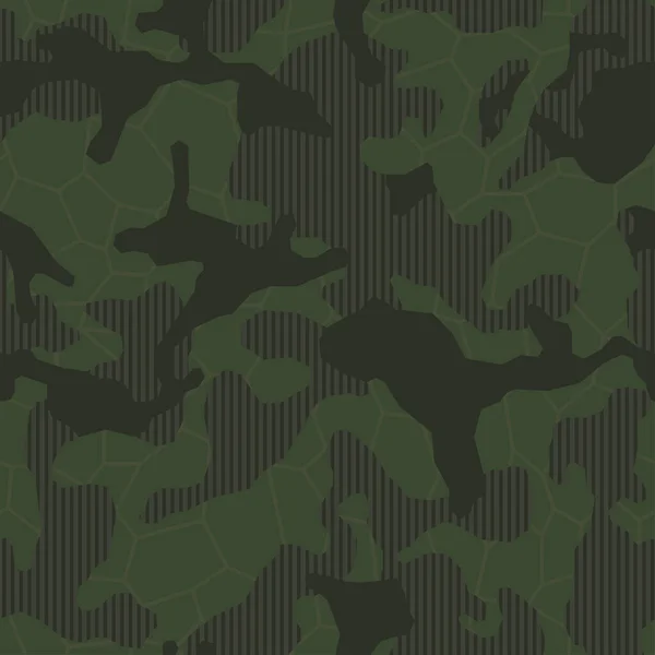 Camuflaje Urbano Moda Con Elementos Geométricos Elegante Tela Camuflaje Caqui — Vector de stock