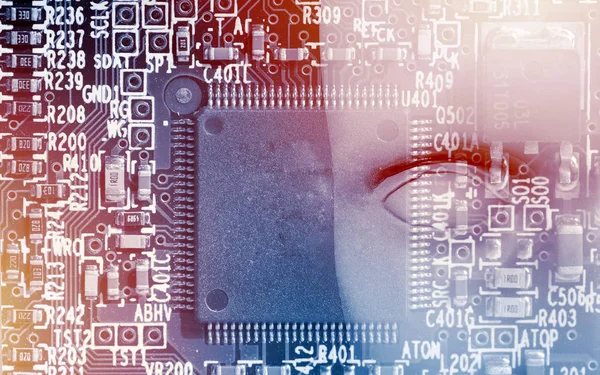 Begreppet Maskininlärning Att Förbättra Artificiell Intelligens Och Dess Förmåga Att — Stockfoto