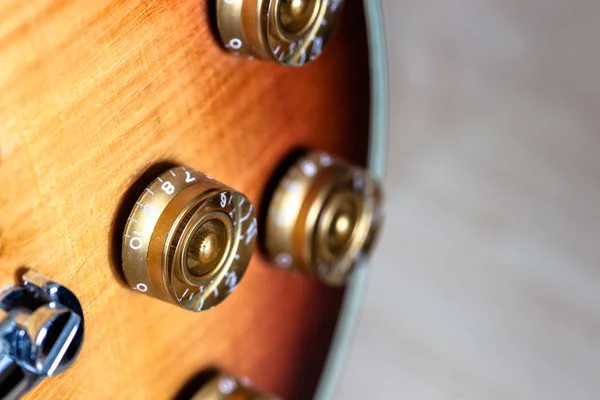 Vintage Tung Relic Elgitarr Närbild — Stockfoto