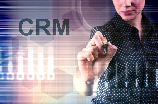 Crm Concept Gestion Relation Client Outils Affaires Service Clientèle Gestion — Photo
