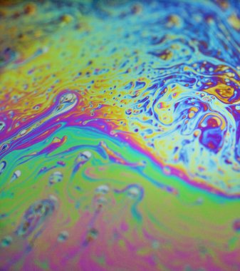 sabun köpüğü yüzeyi renkli