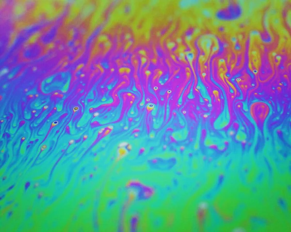 Bańka Mydlana Powierzchnia Kolorowe — Zdjęcie stockowe