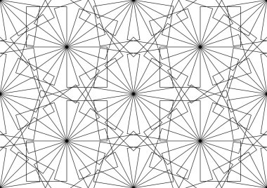 Süs tasarım. Modern sorunsuz geometri desen. Vektör çizim. İç, baskı, web ve tekstil tasarımı için.