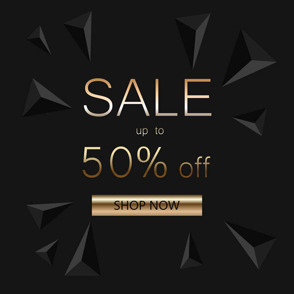 Sale banner template design. Vector illustration. EPS10