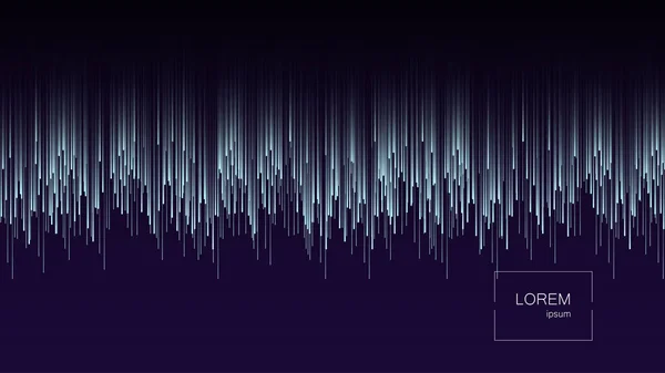 Dynamische Stroming Heldere Lijnen Abstracte Achtergrond Landingspagina Digital Glitch Effect — Stockvector