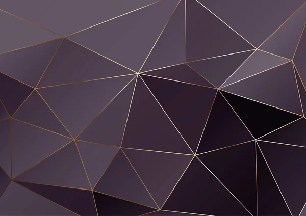 Gold Polygonale Textur Vektor Cover Design Für Hochzeitsinvinationen Plakate Banner — Stockvektor