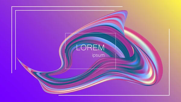 Résumé Flow Background Illustration Vectorielle Des Formes Fluides — Image vectorielle