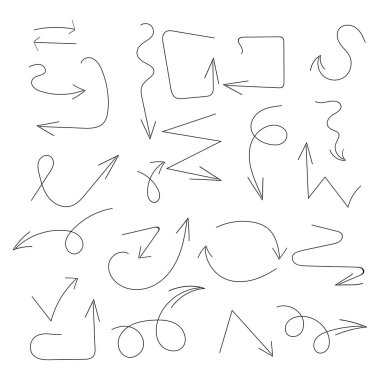 Metni vurgulamak için elle çizilmiş ok ayarlayın. Marker öğeleri, vurgulayıcı öğeleri, oklar, fırça satırları.