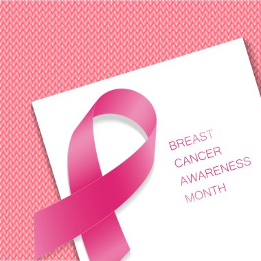 Meme Kanseri Bilinçlendirme vektör arka plan afiş, poster, afiş için