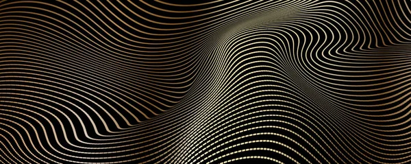 Fond de luxe abstrait de lignes d'or — Image vectorielle