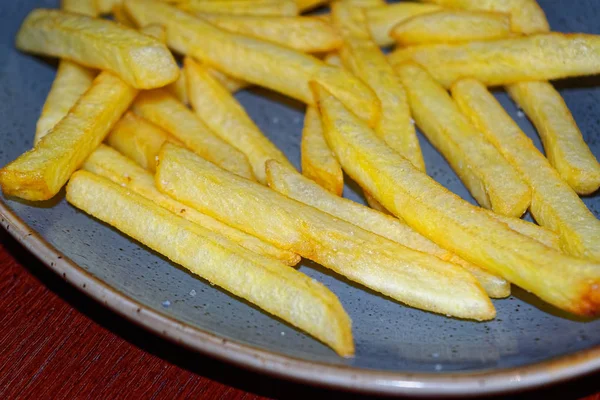 Batatas Fritas Prato — Fotografia de Stock