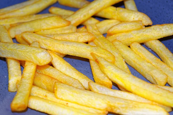 Patatine Fritte Piatto — Foto Stock