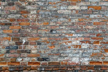 Kırmızı tuğla duvar doku arka plan. Eski tuğla duvar doku.