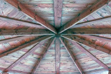 ahşap çatı sokak arbor yakından görmek--dan içinde