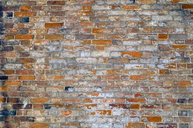 eski kırmızı tuğla duvar dokusu arkaplanı.