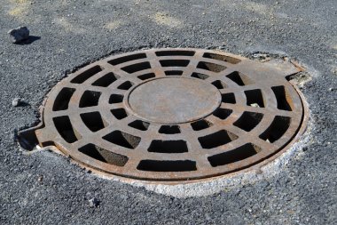 Dökme demir rögar kapağı fırtına kanalizasyon Park