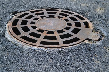 Dökme demir rögar kapağı fırtına kanalizasyon Park