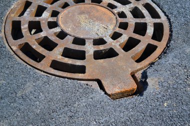 Dökme demir rögar kapağı fırtına kanalizasyon Park