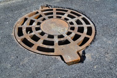 Dökme demir rögar kapağı fırtına kanalizasyon Park