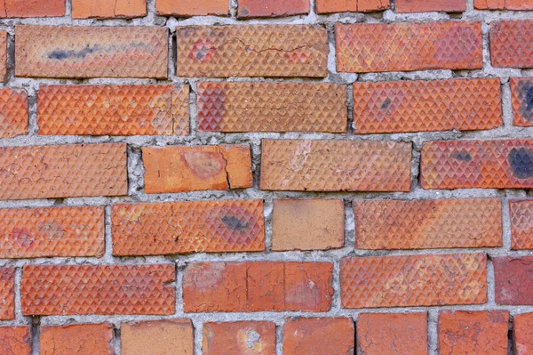 Ladrillo pared hormigón fondo viejo vintage arquitectura horizontal . —  Fotos de Stock